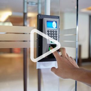hand punching keypad