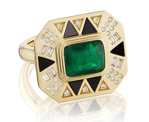 Harwell Godfrey muzo emerald ring