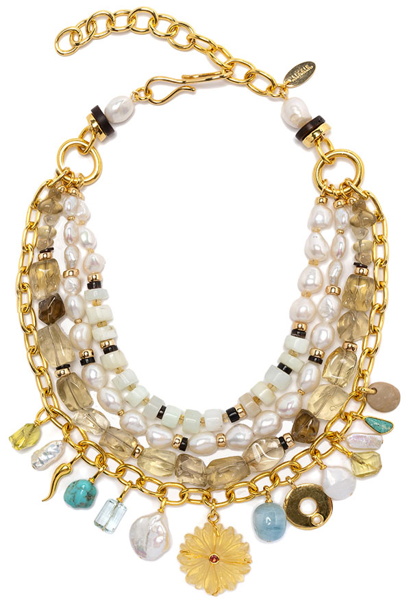 Lizzie Fortunato Golden EyeNecklace
