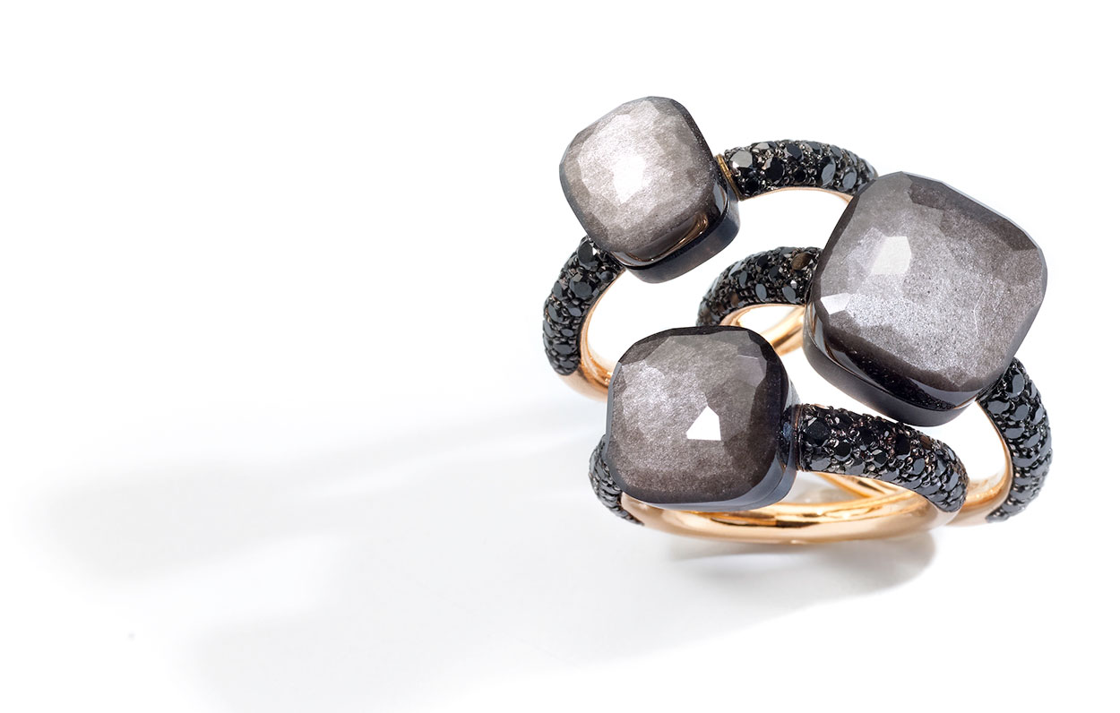 Nudo Obsidian Rings Pomellato