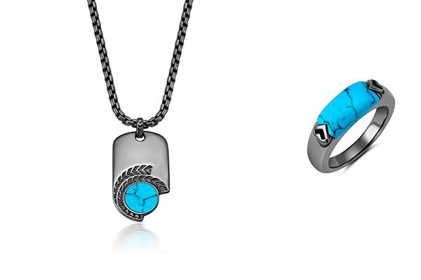 Graziela mens turquoise pieces