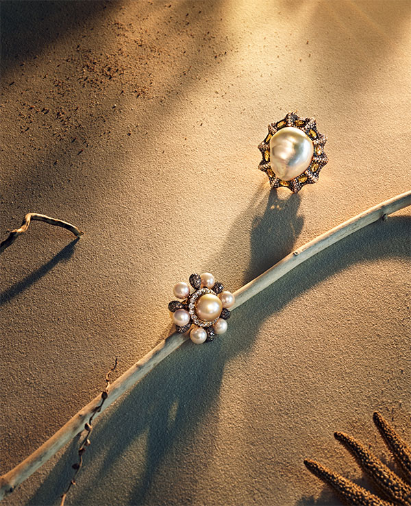 Andreoli Belpearl south sea pearl rings