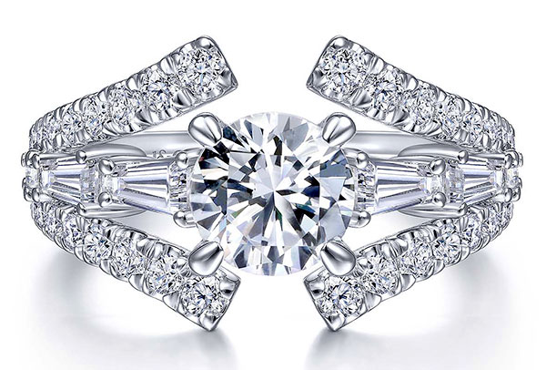 Best Bridal Gabriel kaslique split shank ring