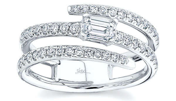 Best Ring Shy diamond coil ring