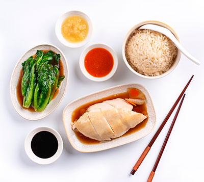 Boon Tong Kee chicken rice at Famous Foods Street Eats Boon Tong Kee chicken rice at Famous Foods Street Eats
