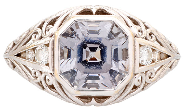 Color Source gray spinel ring Color Source gray spinel ring