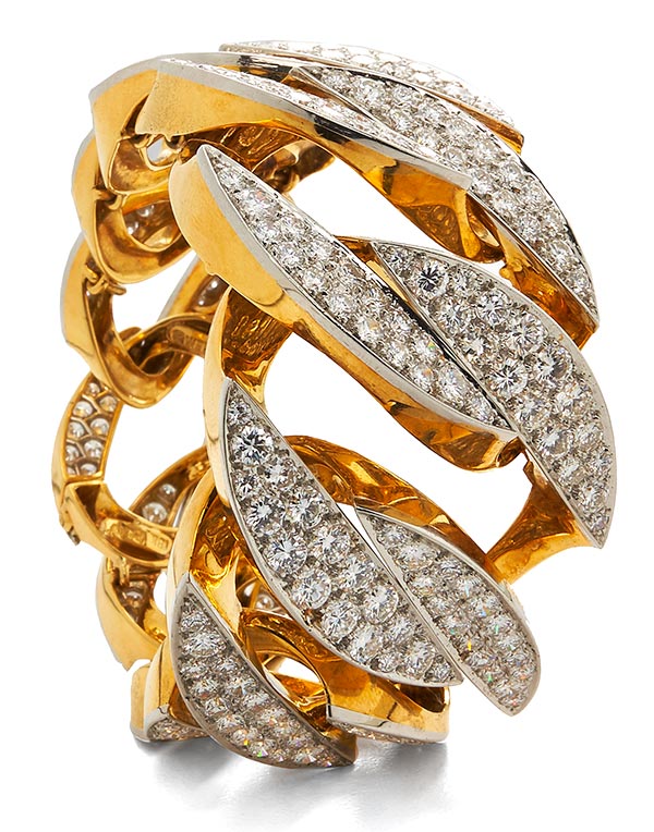 David Webb diamond chain bracelet