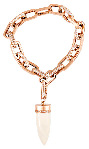 Jacquie Aiche bone tusk charm rose gold bracelet