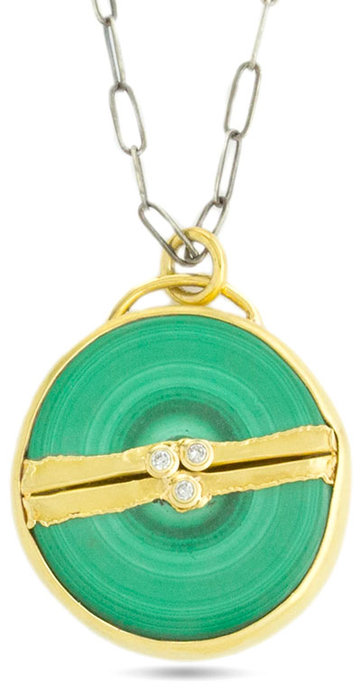 Jamie Joseph golden joinery malachite necklace Jamie Joseph golden joinery malachite necklace