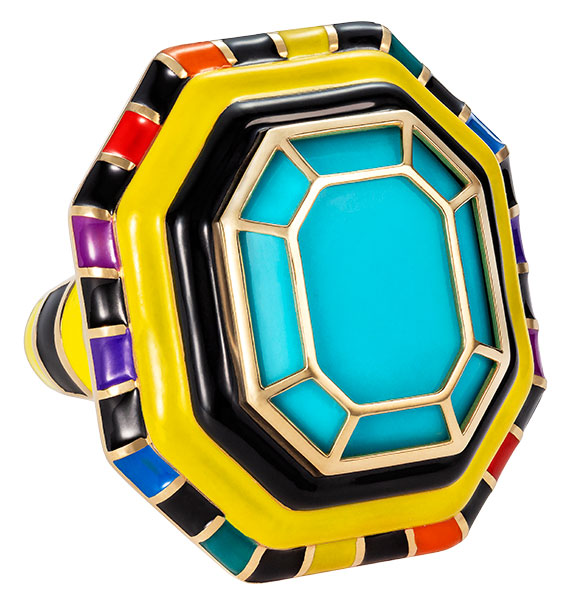 NeverNoT grab n go ready 2 release rainbow enamel ring