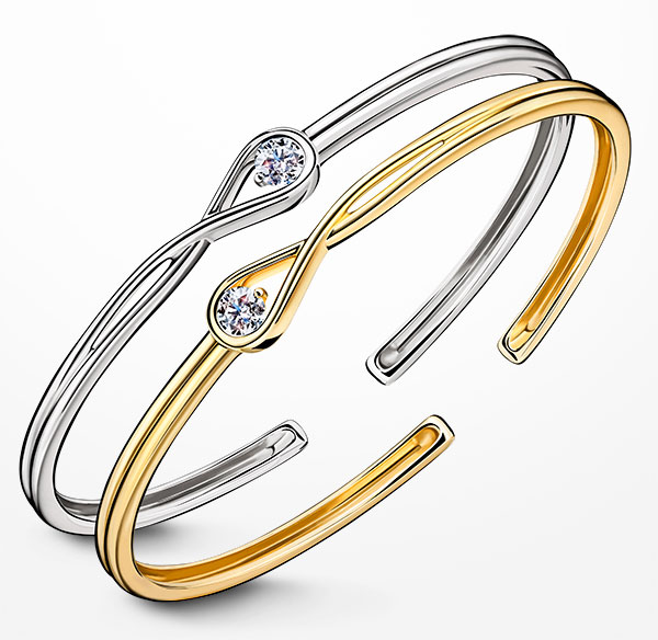 Pandora lab grown bangles