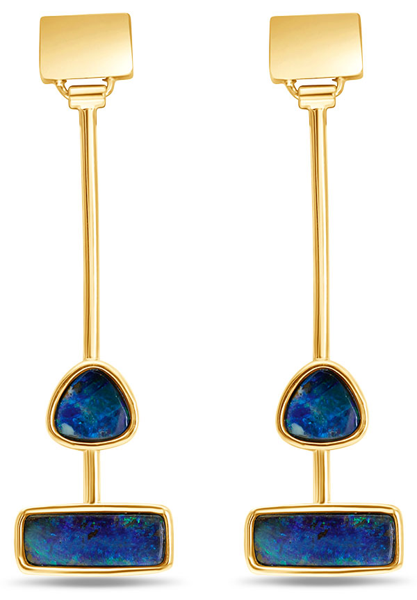 Parle Australian boulder opal earrings Parle Australian boulder opal earrings