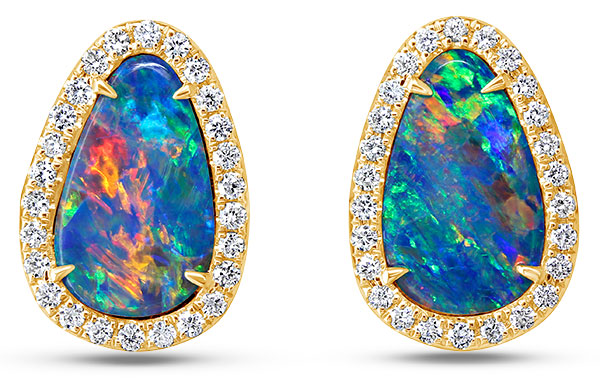 Parle Australian opal doublet earrings Parle Australian opal doublet earrings