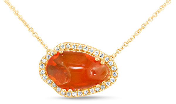 Parle Mexican fire opal necklace Parle Mexican fire opal necklace