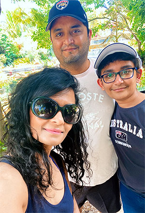 Puja Bordia with family