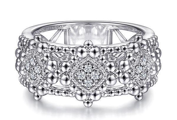 Silver Gabriel bujukan silver ladies ring
