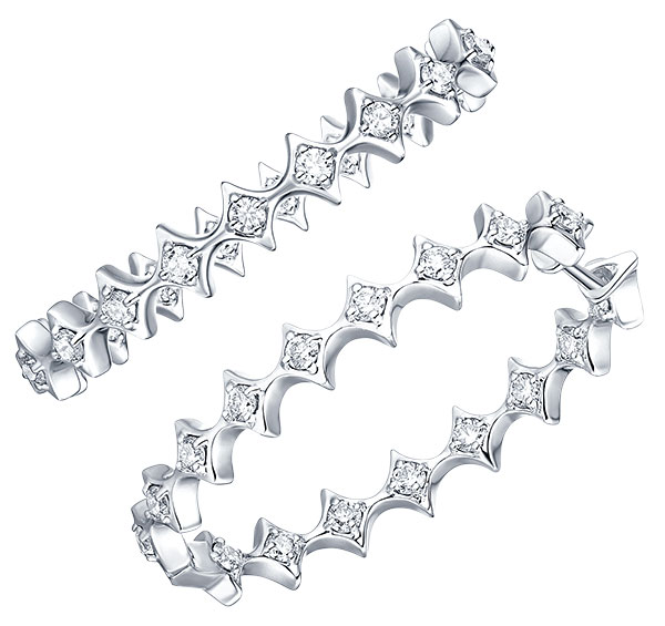 Smiling Rocks sparkle hoops