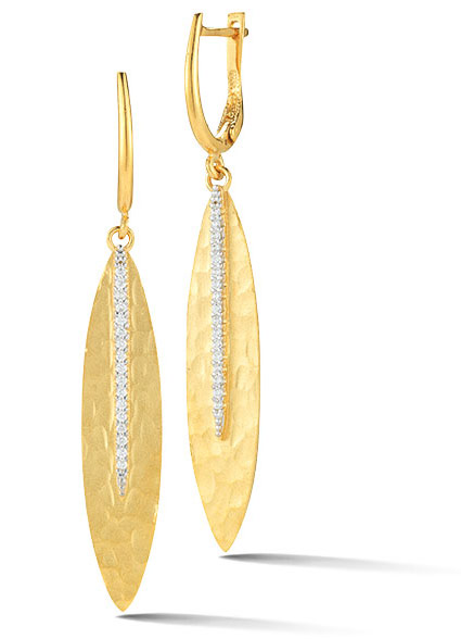 Best Earring I Reiss dangling leaf