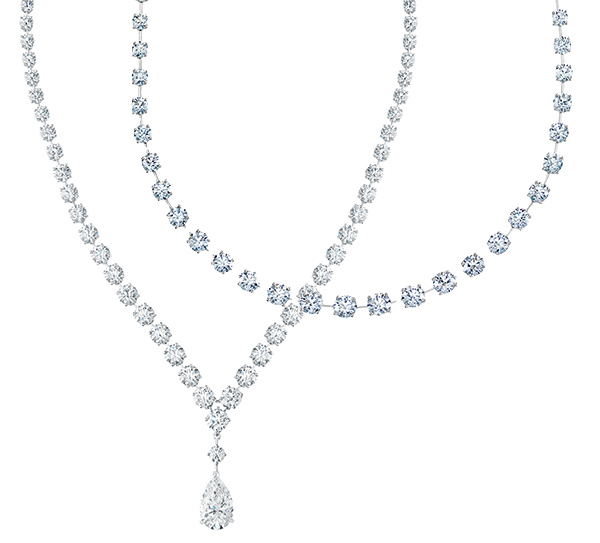 De Beers Drops of Light diamond necklaces De Beers Drops of Light diamond necklaces