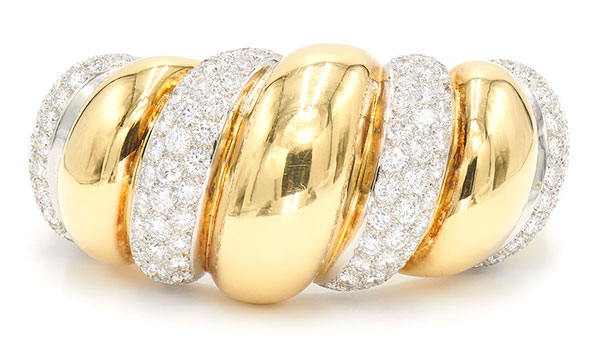 Leighton diamond gold Boivin twist cuff Leighton diamond gold Boivin twist cuff