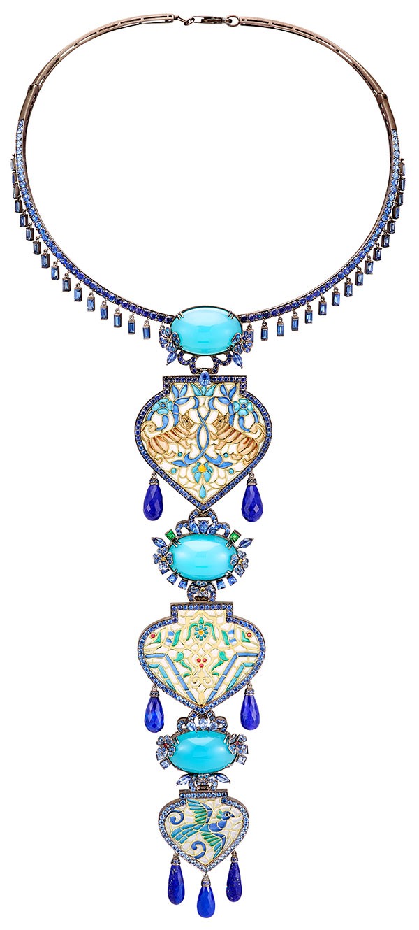 Lydia Courteille enamel caravan necklace Lydia Courteille enamel caravan necklace