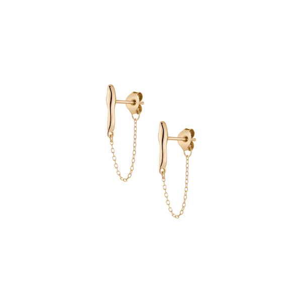 Aurate Halston the Muse chain earrings Aurate Halston the Muse chain earrings