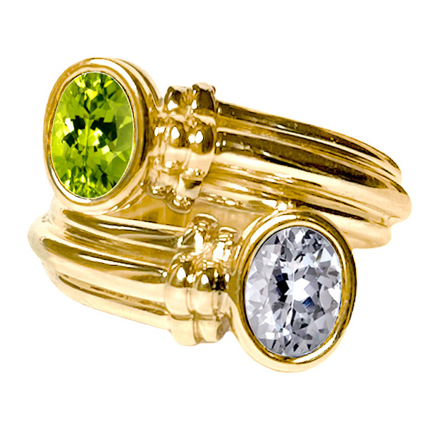 Janie Kruse Garnett Trefoil ring Janie Kruse Garnett Trefoil ring