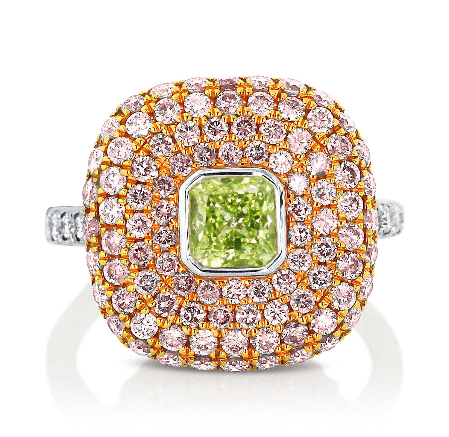 Yael green pink diamond ring Yael green pink diamond ring