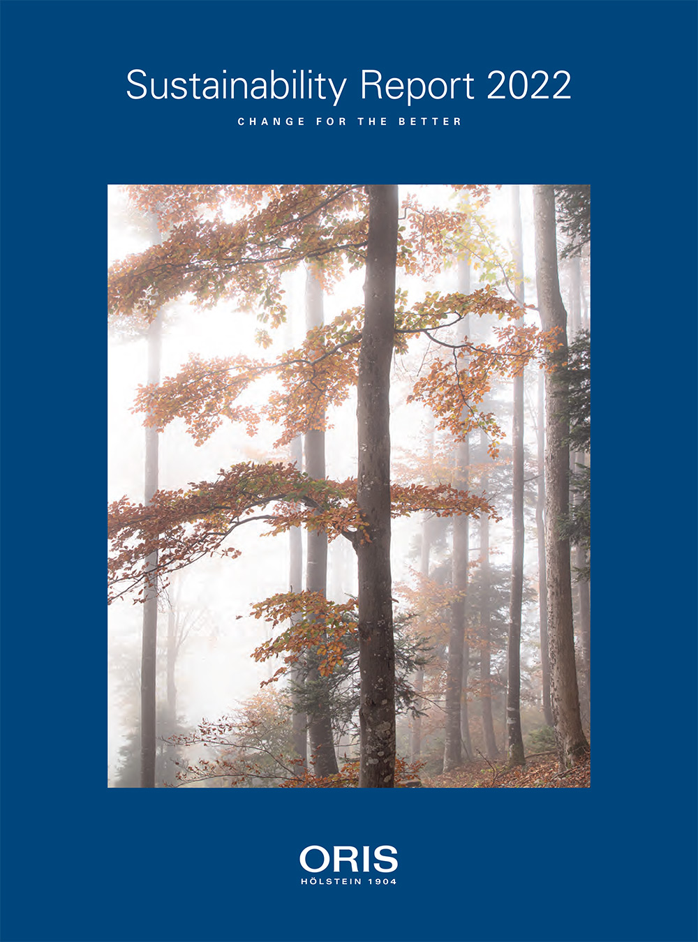 Oris sustainability report front cover
