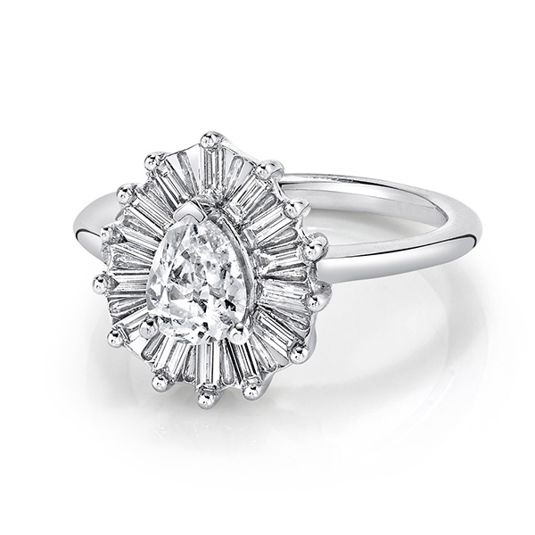Marrow Fine Vintage Anne White Gold Engagement Ring