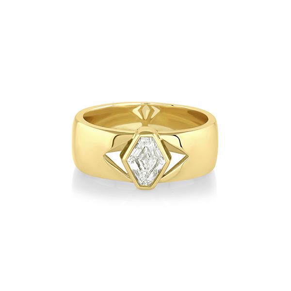 Marrow Fine cigar band engagement ring