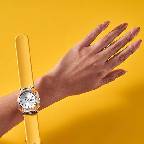 Fossil slap band watch