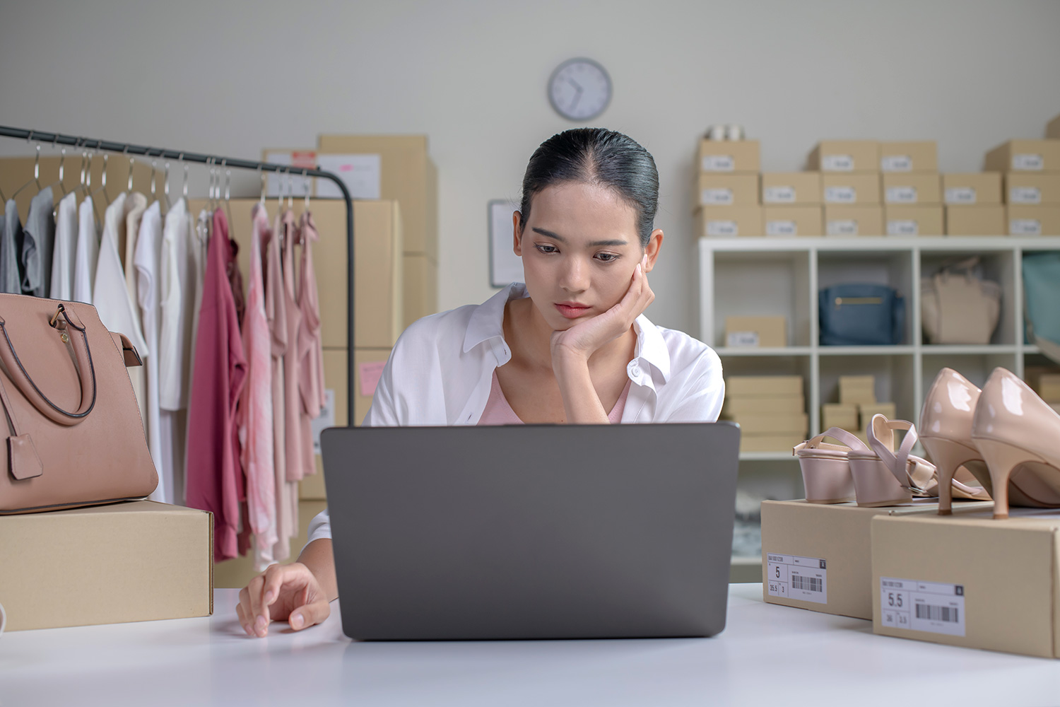 Worried online retailer