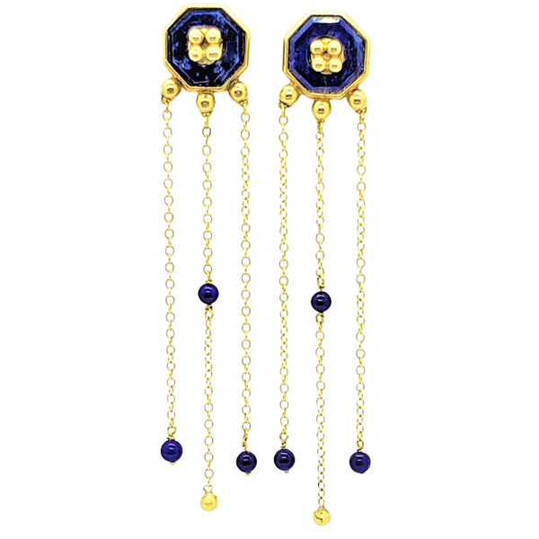 Alison Nagasue lapis earrings