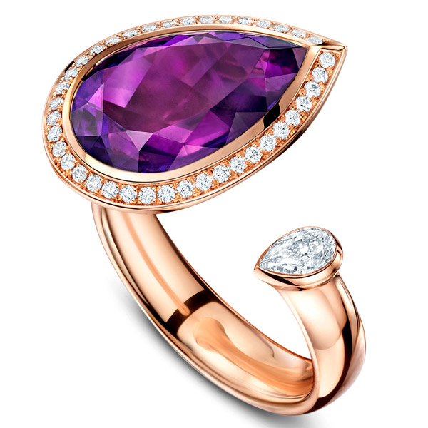 Andrew Geoghegan amethyst Satellite ring