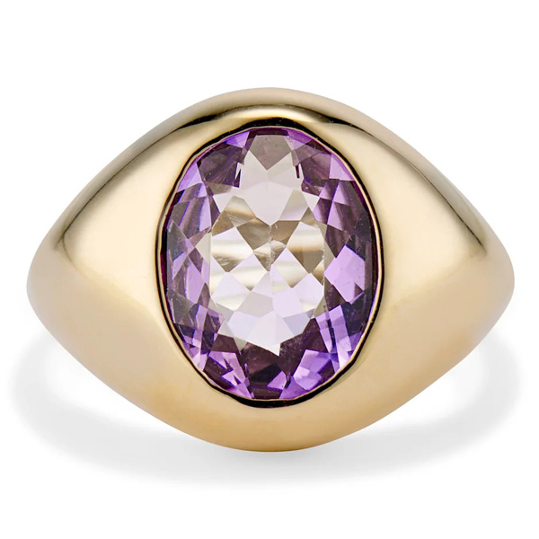 Ashley Zhang amethyst bubble ring