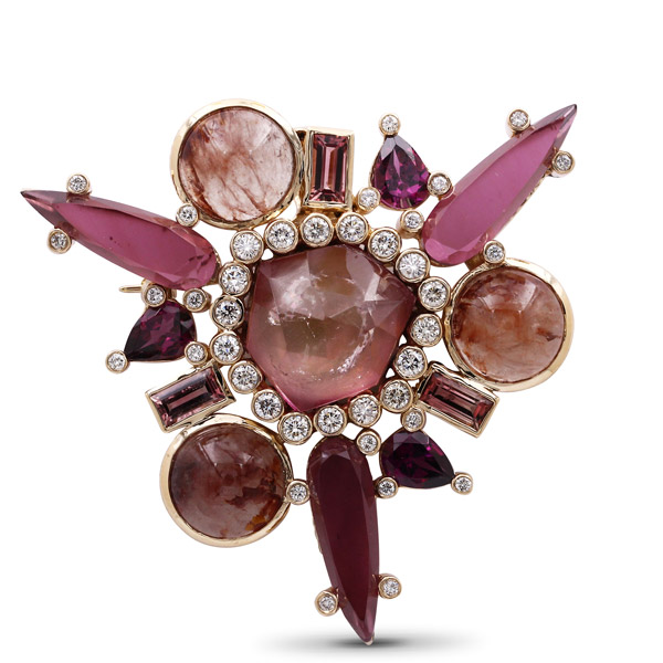 Stephen Dweck tourmaline brooch
