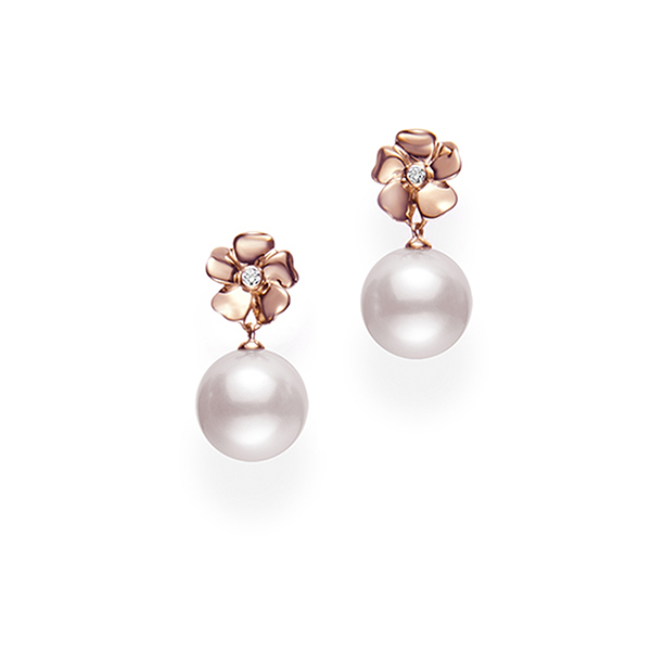 Mikimoto Akoya Cherry Blossom Earrings
