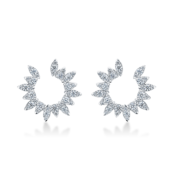 Hearts On Fire Aerial Sunburst Wrap Earrings