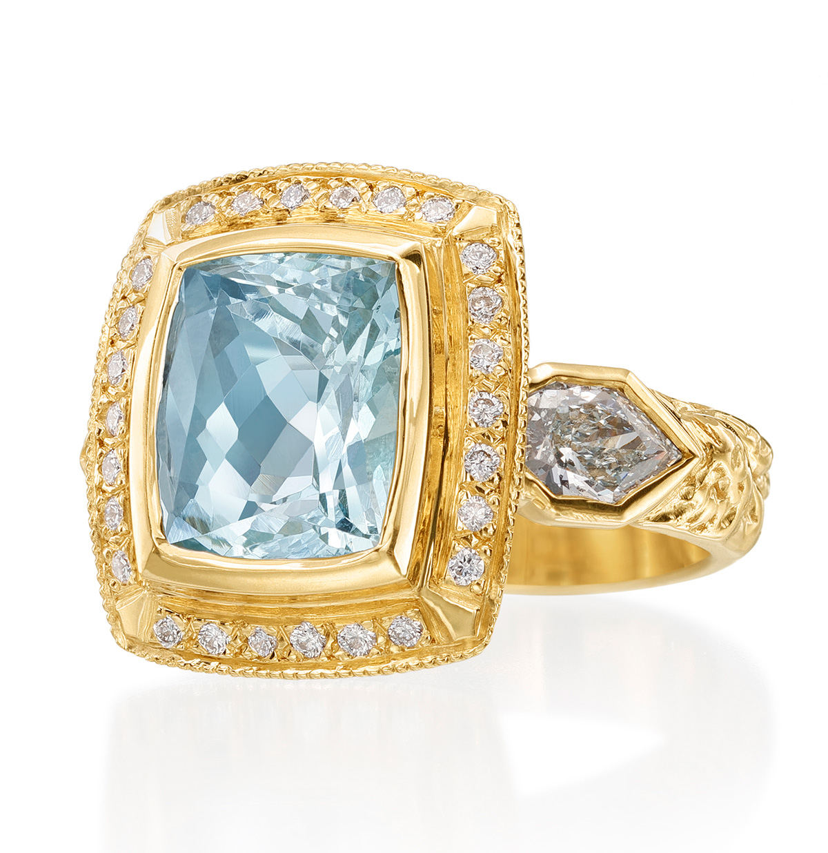 Just Jules OOAK aqua ring