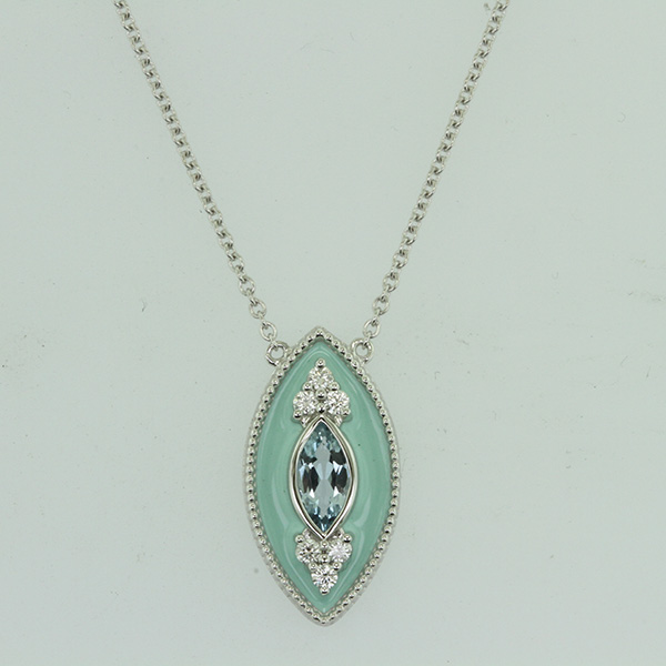 Yael Designs enamel pendant