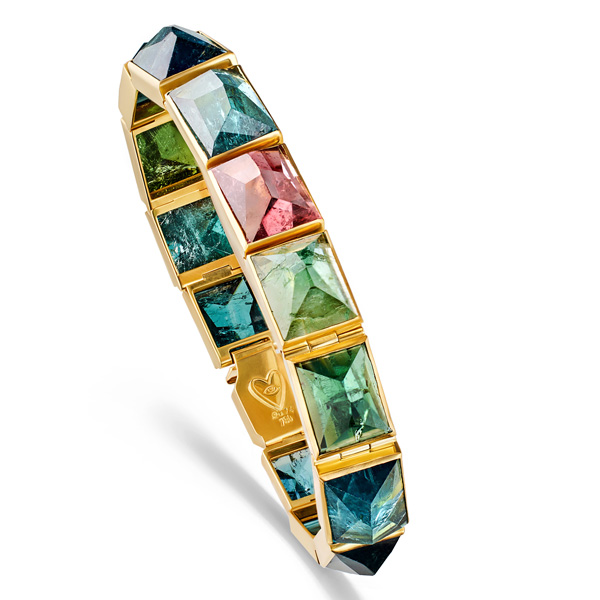 Christina Alexiou tourmaline tennis bracelet Christina Alexiou tourmaline tennis bracelet