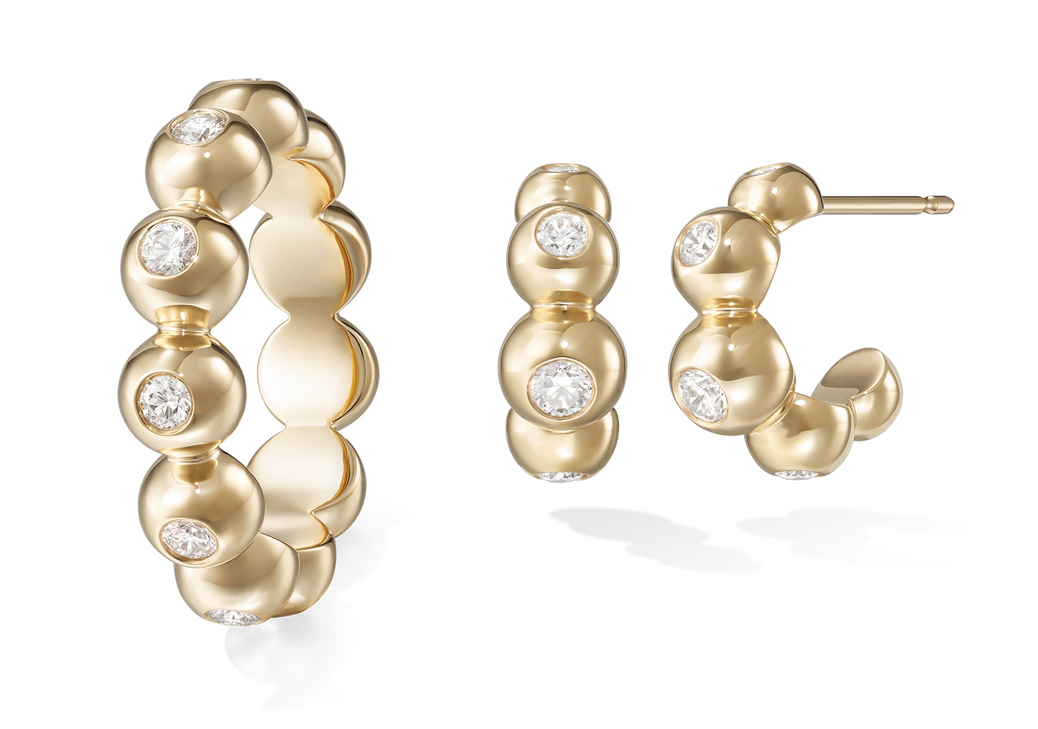 Melissa Kaye audrey eternity band and huggies Melissa Kaye audrey eternity band and huggies