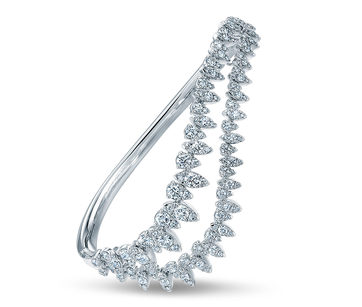 Best Bracelet Hearts on Fire aerial twisted dewdrop diamond bangle