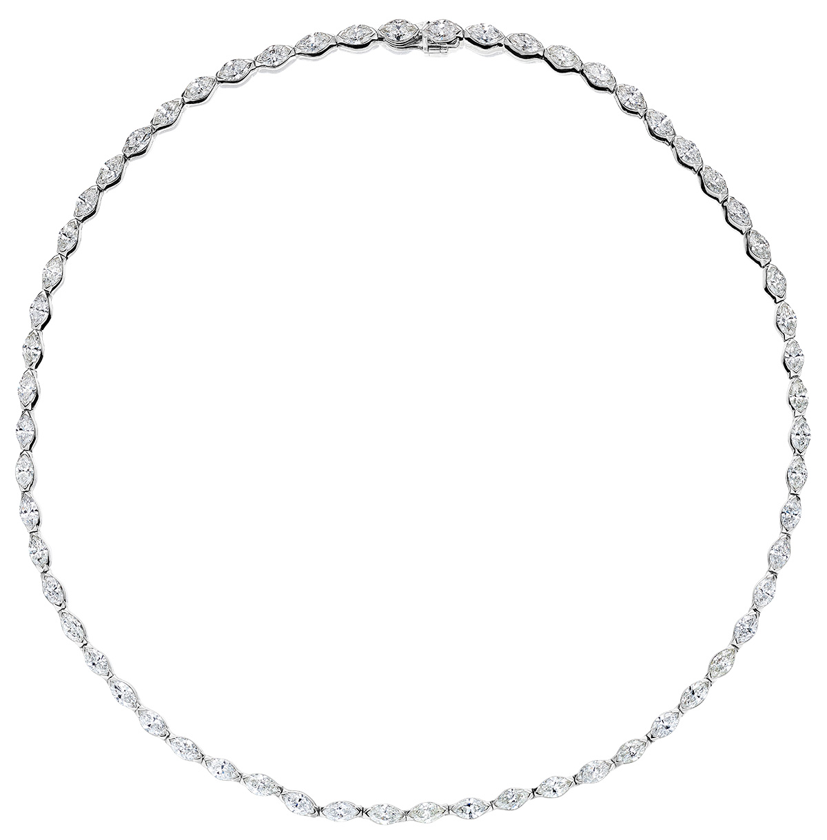 Best Necklace Marisa Perry riviera football marquise diamonds