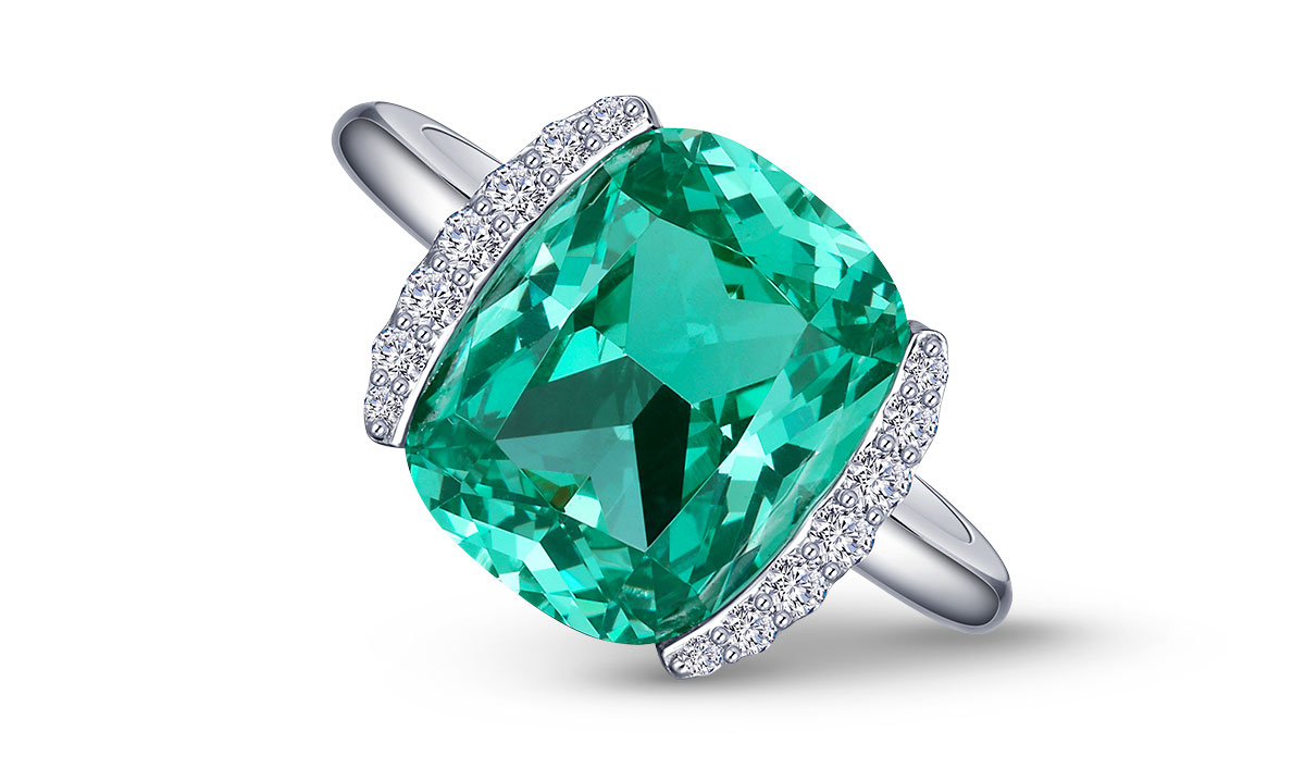 Best Price Point LaFonn lab grown green sapphire ring