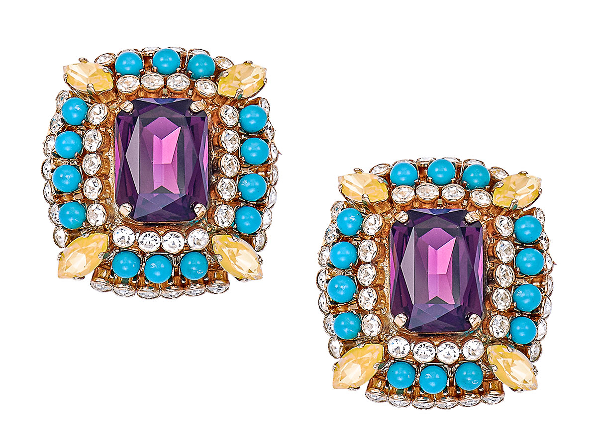 Anton Heunis rhinestone CZ earrings