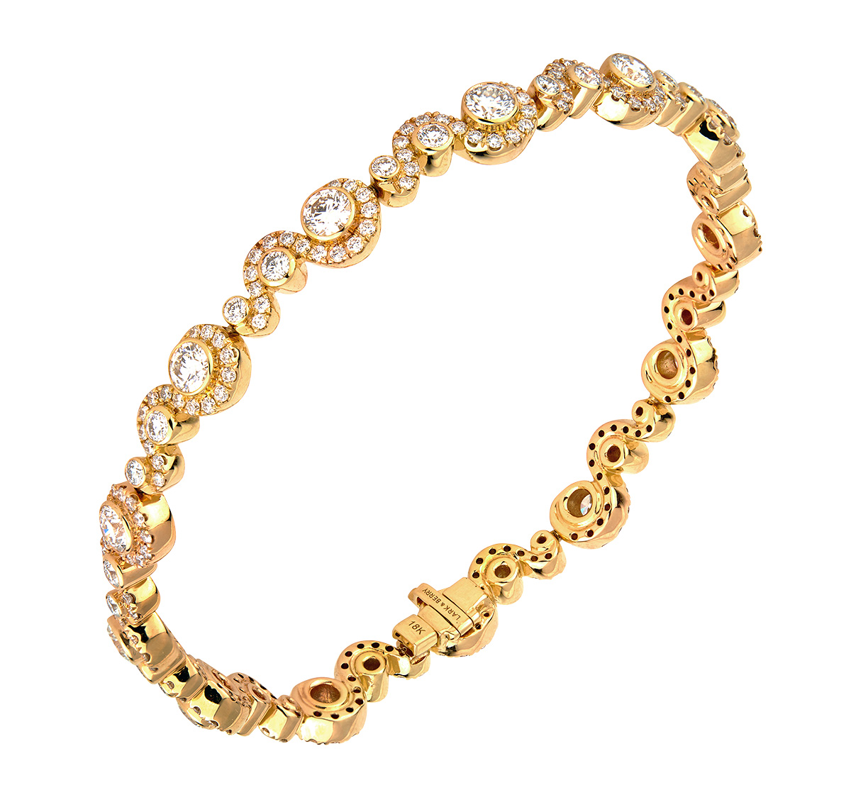 Lark and Berry wave bracelet with lab grown diamonds