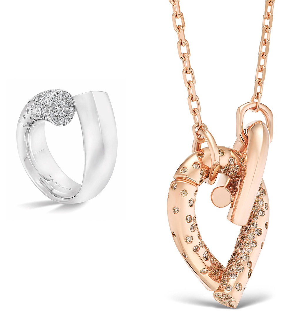 Tabayer Fairmined gold ring and necklace
