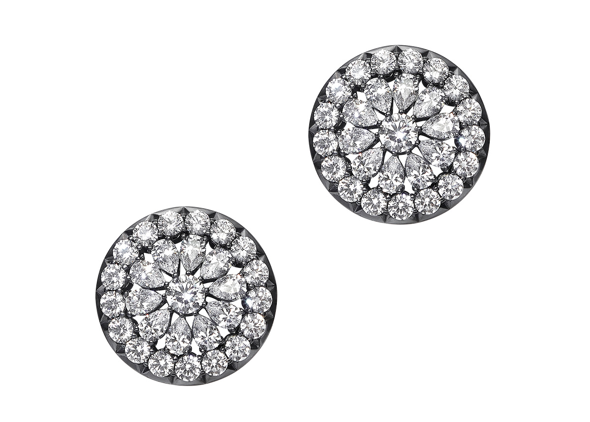 Yun Yun Sun Isabella brass and CZ earrings